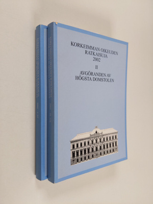 Korkeimman oikeuden ratkaisuja 2002 1-2