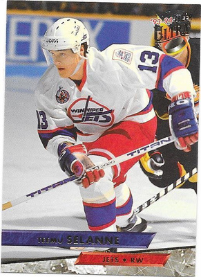 1993-94 Ultra #48 Teemu Selänne Winnipeg Jets