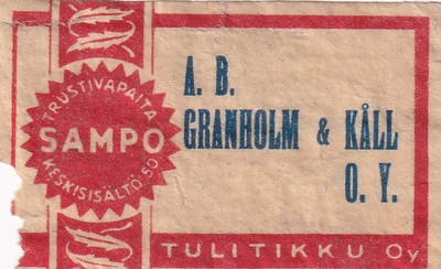 A.B. Granholm & Kåll O.Y. Tulitikku Oy  s3