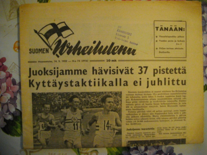 Suomen Urheilulehti Nro 74/1959 (30.9)