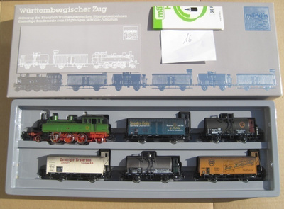 Märklin 125v. württembergin digital tavarajuna