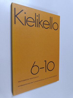 Kielikello 6-10 : kielitoimiston tiedotuslehti