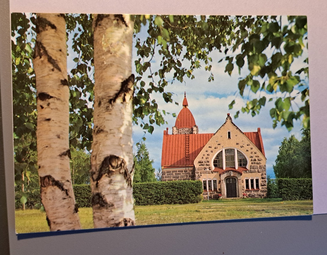 Vuolijoen kirkko, kulkenut 1988 käsipostissa