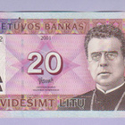 Liettua 20 Litu v.2001 P-66 - pikkukuva 1