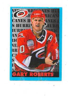 1999-00 NHL Panini #50 Gary Roberts Carolina Hurricanes