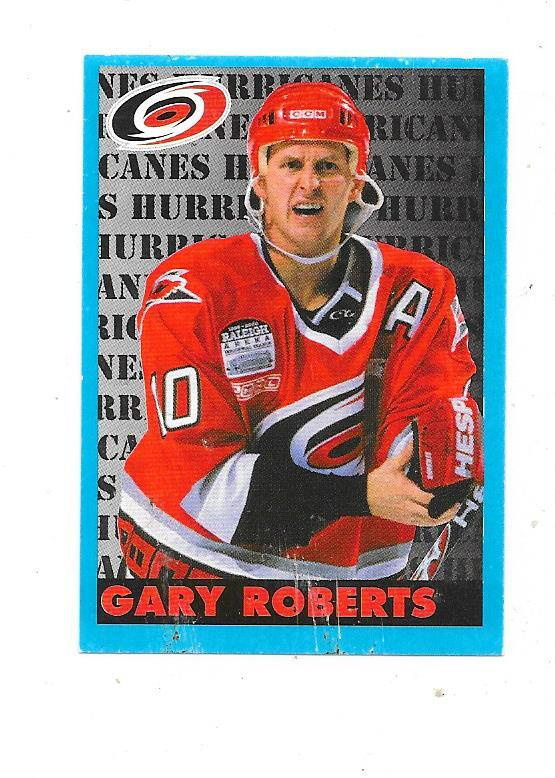 1999-00 NHL Panini #50 Gary Roberts Carolina Hurricanes