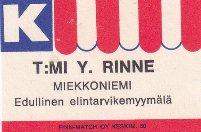 Miekkoniemi, T:mi Y. Rinne    , s70