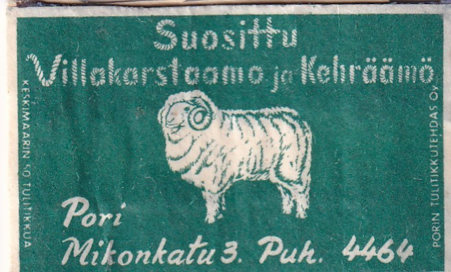 Pori, Suosittu Villakarstaamo ja Kehräämö    b582