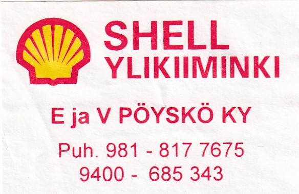 Ylikiiminki, SHELL , E ja V Pöyskö Ky   2/7