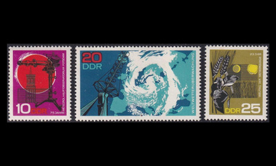 DDR 1343-5 ** Meteorologia (1968)
