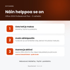 Microsoft Office 2024 avain, suomi – Word Excel - pikkukuva 2