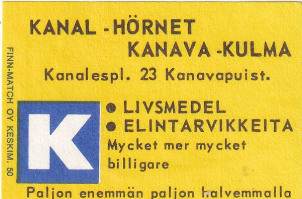 Kanava - Kulma , Kanal - Hörnet  b584