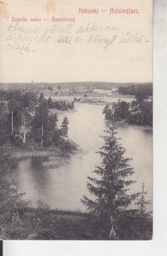 Helsinki Ramsön salmi 1911