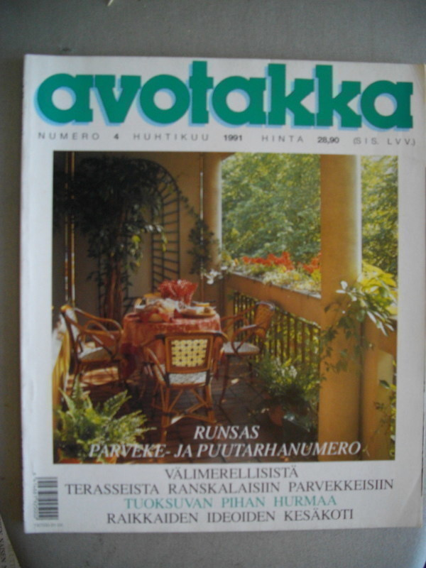 Avotakka lehti Nro 4/1991. (7.11)