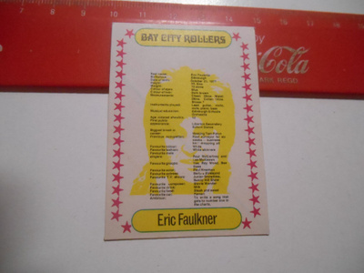 K12. Monty gum # Bay city rollers purkkatarra Eric Faulkner
