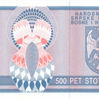 Bosnia Hertzegovina 500 Dinara 1992 P136 #106 - pikkukuva 2
