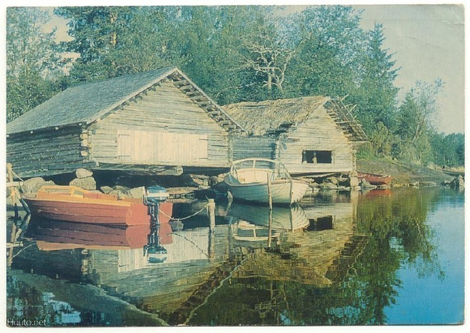 Ranta-aittoja ja veneitä, kulkenut 1968