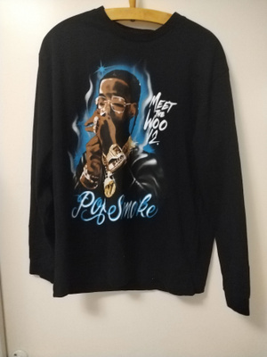 Pop smoke longsleeve koko L