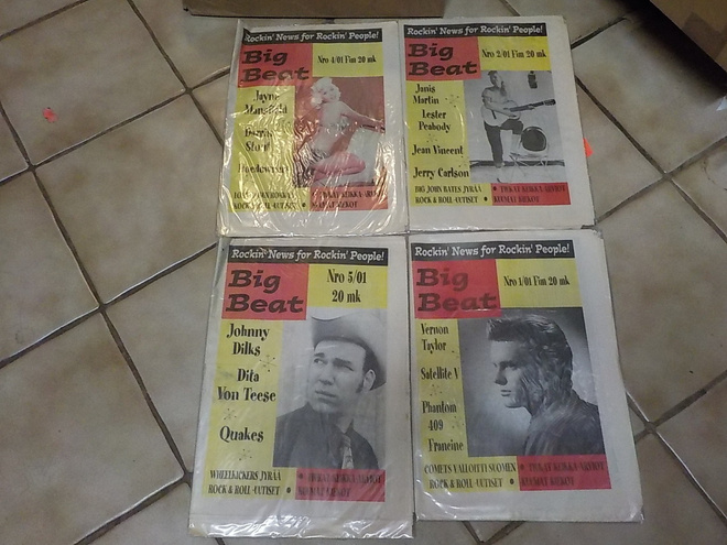 2001: 1, 2, 4, 5 - BIG BEAT LEHTI SETTI  4KPL:n PAKETTI