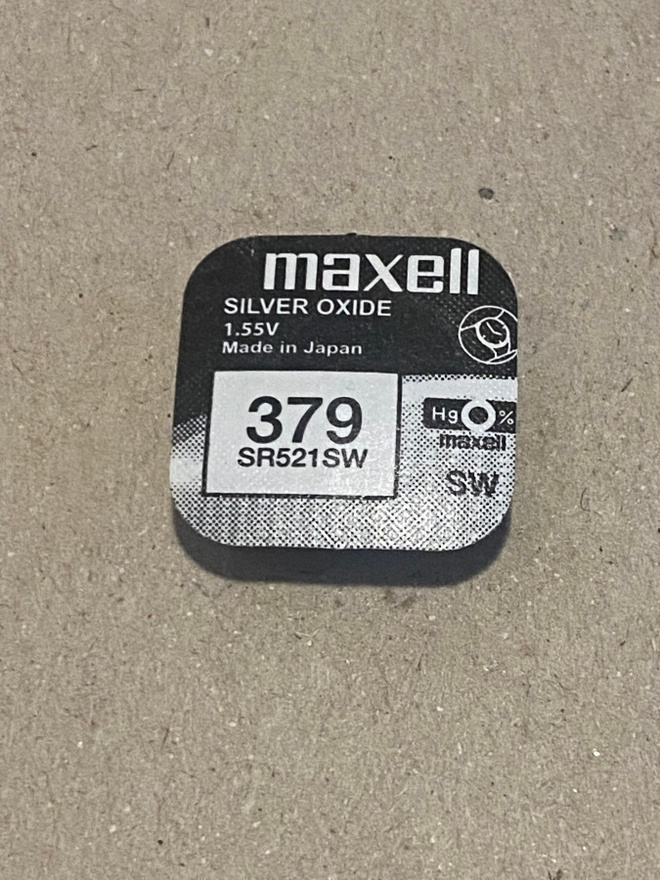 Maxell 379 - SR521SW 1.55V Kellon Paristo Patteri