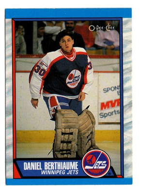 Daniel Berthiaume Winnipeg Jets 89-90 OPC #296