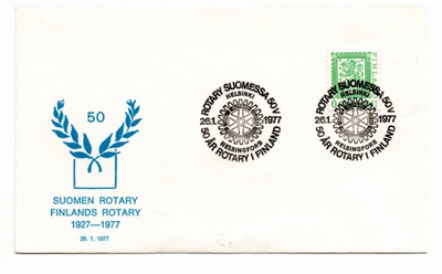 Helsinki: Rotary 50 v (erikoisleima 26.1.1977)