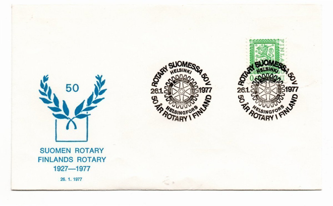 Helsinki: Rotary 50 v (erikoisleima 26.1.1977)