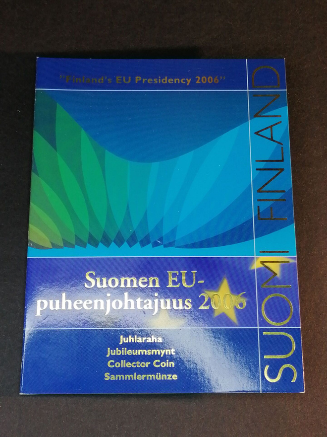 Suomen EU-puheenjohtajuus 2006 5 € Juhlaraha Kansio