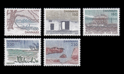 Tanska 733-7 ** Själlandin maisemia (1981)