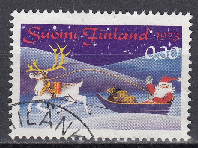 1973 Lape 738 Joulupukki reessä