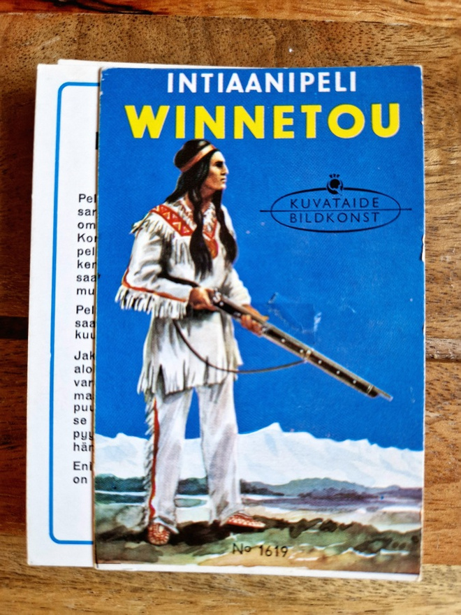 Winnetou Vintage intiaaniipeli. Vuodelta 1965 Kuvataide1619