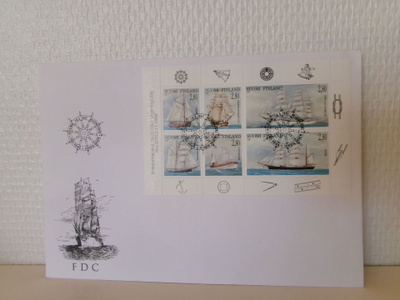 FDC- ensipäiväkuori - Purjelaivat - 1997