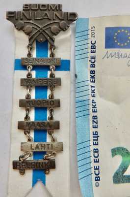 VANHA Merkki Autoilu Hopeaa 6 Laattaa Lahti Vaasa Seinäjoki+