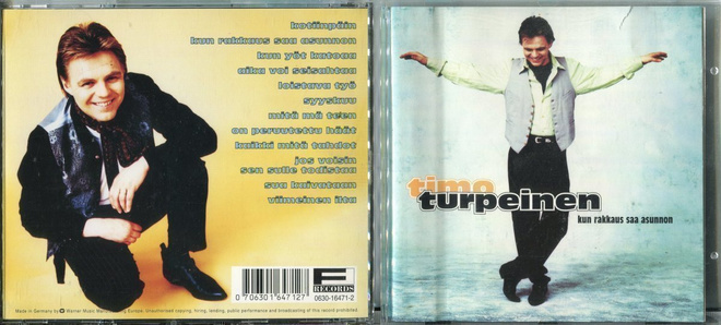 TIMO TURPEINEN . CD-LEVY . KUN RAKKAUS SAA ASUNNON