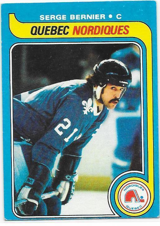 1979-80 Topps #47 Serge Bernier Quebec Nordiques