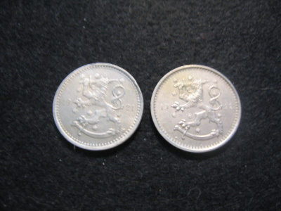 1 markka v. 1921 ja v. 1922 - 'hevosmarkat'