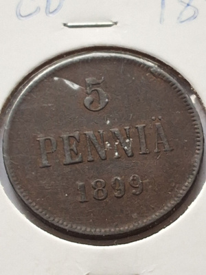 5p. CU 1899 Siistikuntoinen, kts!