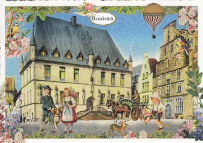 Osnabrück, raatihuone (Tausendschön-kortti)