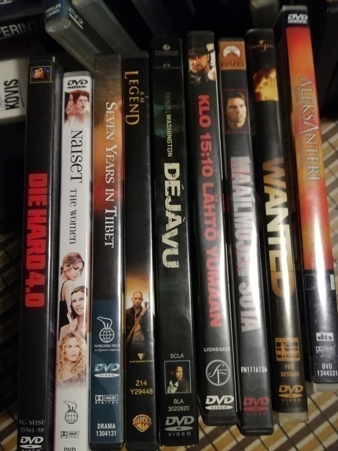 DVD-paketti 36 leffaa