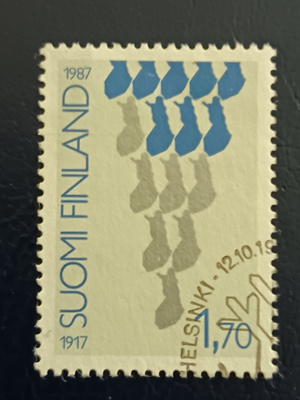 Itsenäinen Suomi 70v.EP-Leimalla