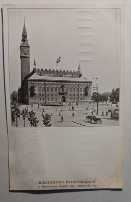 Kööpenhamina, Raatihuone ja tori, p. 1911 Suomeen