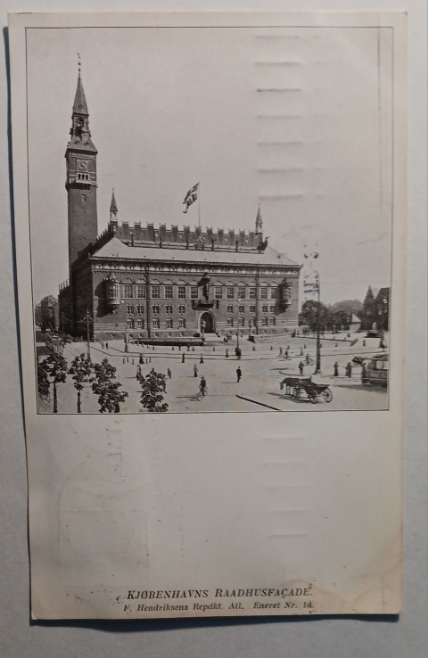 Kööpenhamina, Raatihuone ja tori, p. 1911 Suomeen