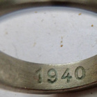 VANHA Sormus Korvaussormus 1940 Hakaristi koko n 16 mm - pikkukuva 3
