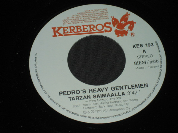 Pedro's Heavy Gentlemen - Tarzan Saimaalla - 7"
