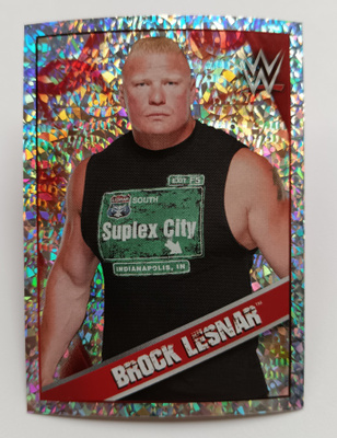 2016 Topps foil sticker Brock Lesnar