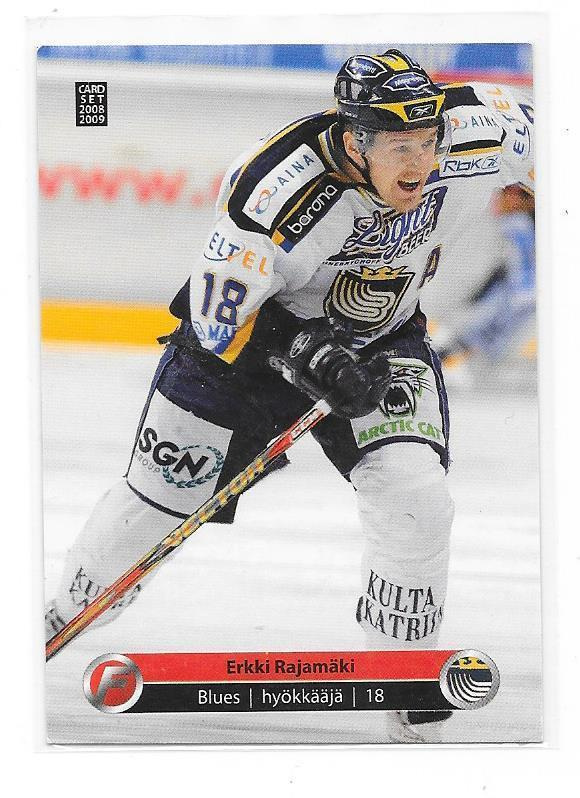 2008-09 CardSet #72 Erkki Rajamäki Espoo Blues