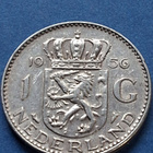 Hollanti 1Gulden 1956 HOPEAA! - pikkukuva 2