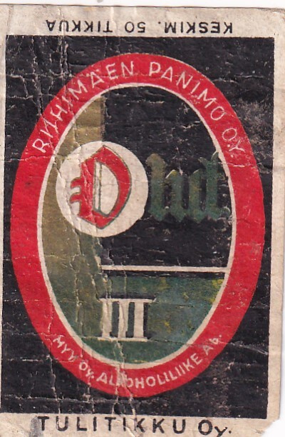 Olut  III Riihimäen Panimo , Tulitikku Oy , s78