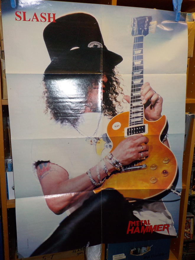 SLASH [ GUNS N' ROSES] FOLD-OUT JULISTE