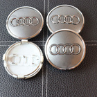 Audi vannekeskiöt – Kromi-Harmaa – 61mm (4kpl sa - pikkukuva 1